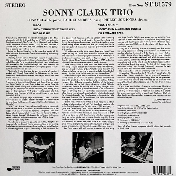 Sonny Clark Trio - Sonny Clark Trio | Blue Note (B0034576-01) - 4