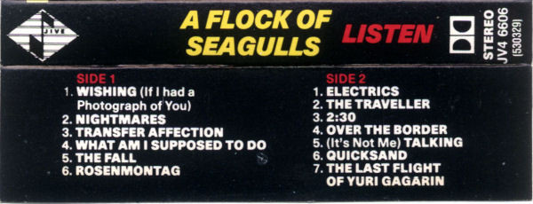 A Flock Of Seagulls - Listen [Cassette] | Jive (JV4 6606) - 2