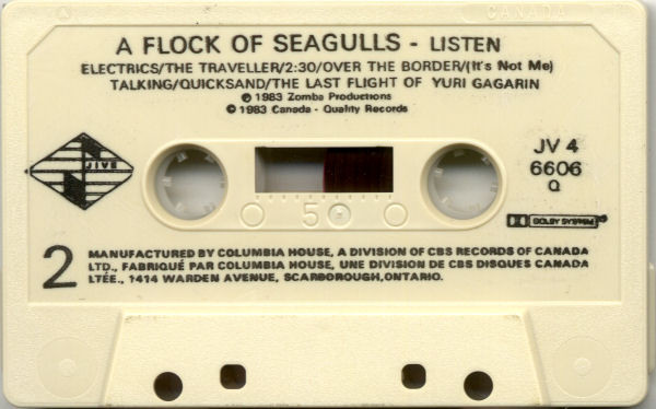 A Flock Of Seagulls - Listen [Cassette] | Jive (JV4 6606) - 4