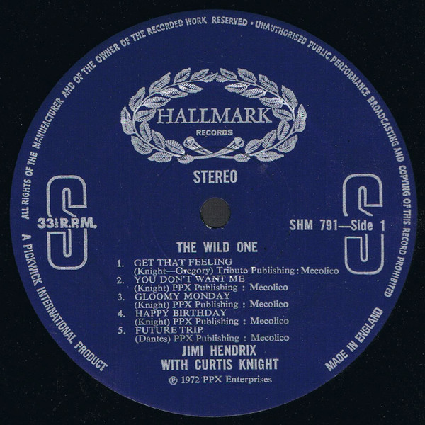 Jimi Hendrix With Curtis Knight - The Wild One... | Hallmark Records (SHM 791) - 3 Jimi Hendrix With Curtis Knight - The Wild One... | Hallmark Records (SHM 791) - 3