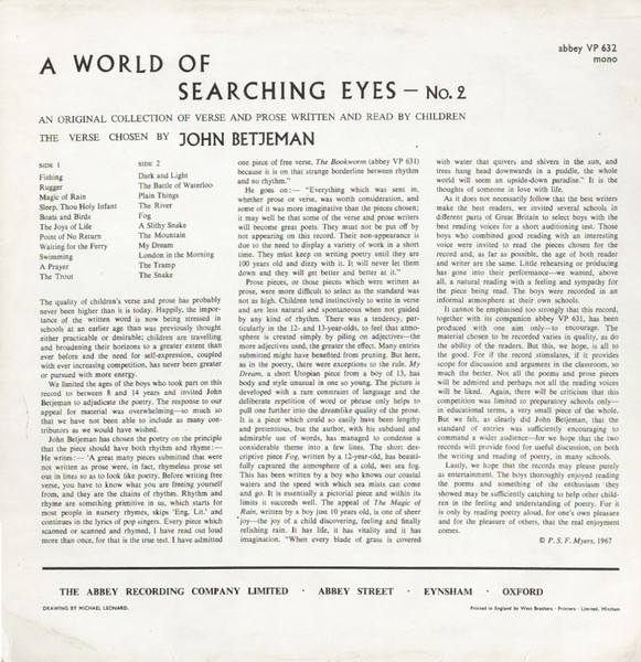 Various - A World of Searching Eyes No. 2 | Abbey (VP 632) - 2 Various - A World of Searching Eyes No. 2 | Abbey (VP 632) - 2