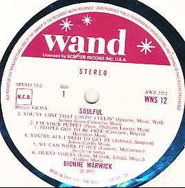 Dionne Warwick - Soulful | Wand (WNS 12) - 2 Dionne Warwick - Soulful | Wand (WNS 12) - 2