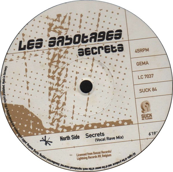 Les Sabotages - Secrets | Suck Me Plasma (SUCK 84) - main
