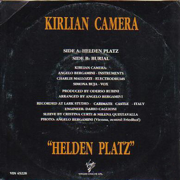 Kirlian Camera - Helden Platz | Virgin (VIN 45228) - 2 Kirlian Camera - Helden Platz | Virgin (VIN 45228) - 2