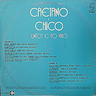 Caetano Veloso E Chico Buarque - Juntos E Ao Vivo | Philips (6349 059) - 2