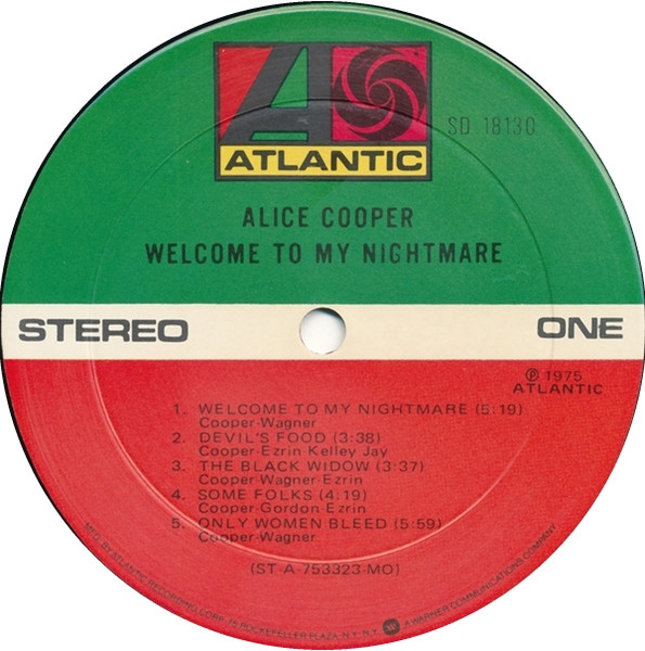 Alice Cooper - Welcome To My Nightmare | Atlantic (SD 18130) - 3 Alice Cooper - Welcome To My Nightmare | Atlantic (SD 18130) - 3