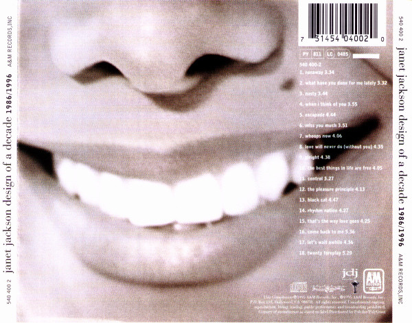Janet Jackson - Design Of A Decade 1986/1996 | A&M Records (540 400 2) - 2
