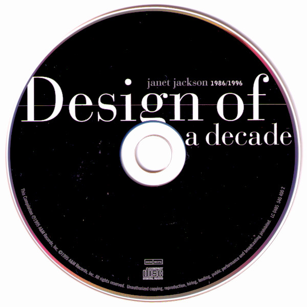Janet Jackson - Design Of A Decade 1986/1996 | A&M Records (540 400 2) - 3