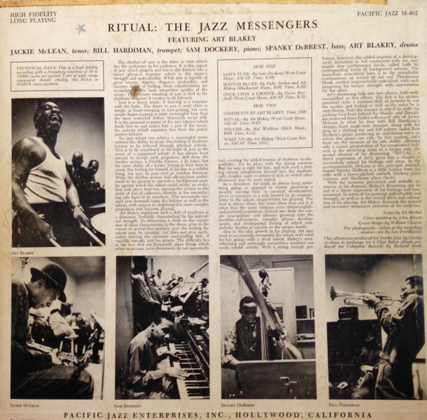 Art Blakey & The Jazz Messengers - Ritual | Pacific Jazz (M-402) - 2 Art Blakey & The Jazz Messengers - Ritual | Pacific Jazz (M-402) - 2