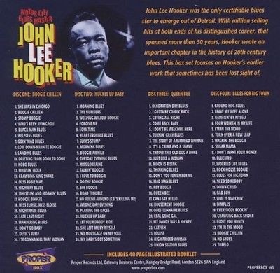 John Lee Hooker - Motor City Blues Master 4xCD | Proper Records (PROPERBOX 163) - 2