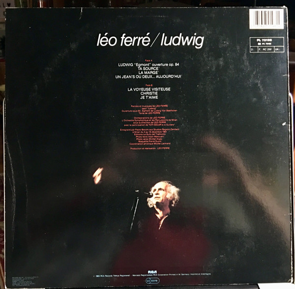 Léo Ferré - Ludwig | RCA (PL 70198) - 2
