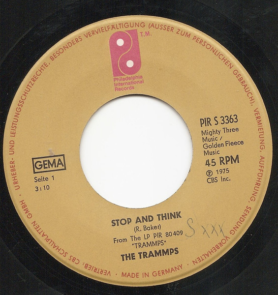 The Trammps - Stop And Think | Philadelphia International Records (PIR 3363) - 3 The Trammps - Stop And Think | Philadelphia International Records (PIR 3363) - 3