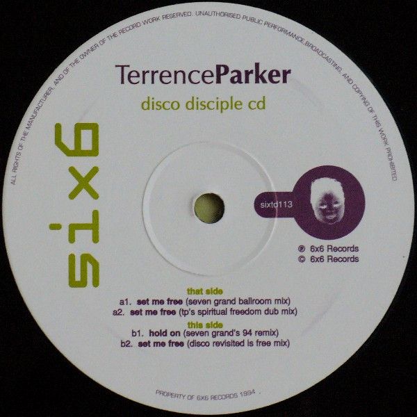 Terrence Parker - Disco Disciple EP | Six6 (SIXT D 113) - 3