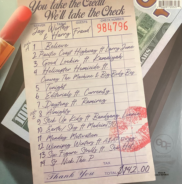 Jay Worthy , Harry Fraud - You Take The Credit, We’ll Take The Check | GDF Records (SRFSCHLO14-LP) - 2 Jay Worthy , Harry Fraud - You Take The Credit, We’ll Take The Check | GDF Records (SRFSCHLO14-LP) - 2