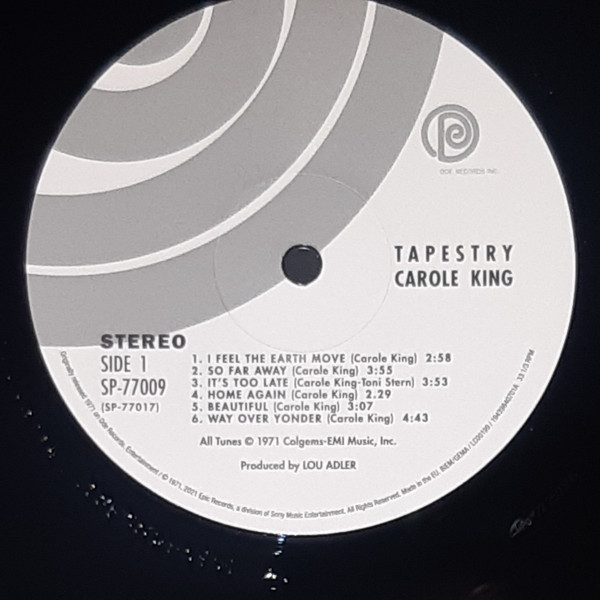 Carole King - Tapestry | Ode Records (PE 34949) - 3 Carole King - Tapestry | Ode Records (PE 34949) - 3