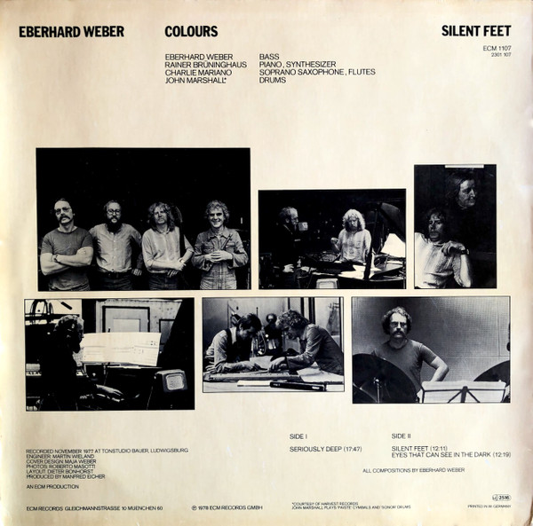 Eberhard Weber Colours - Silent Feet | ECM Records (ECM 1107) - 2 Eberhard Weber Colours - Silent Feet | ECM Records (ECM 1107) - 2