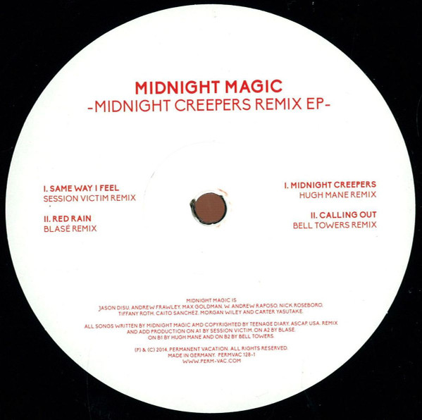 Midnight Magic - Midnight Creepers Remix EP | Permanent Vacation (PERMVAC 128-1) - main Midnight Magic - Midnight Creepers Remix EP | Permanent Vacation (PERMVAC 128-1) - main