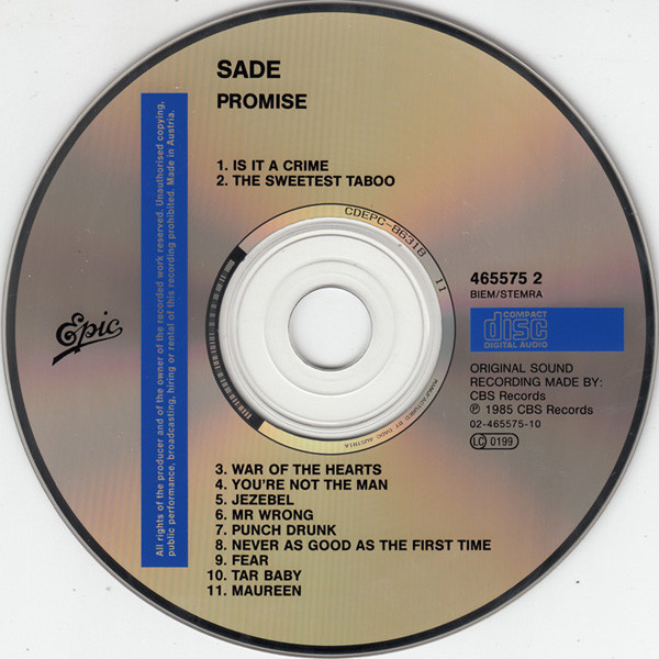 Sade - Promise | Epic (465575 2) - 3