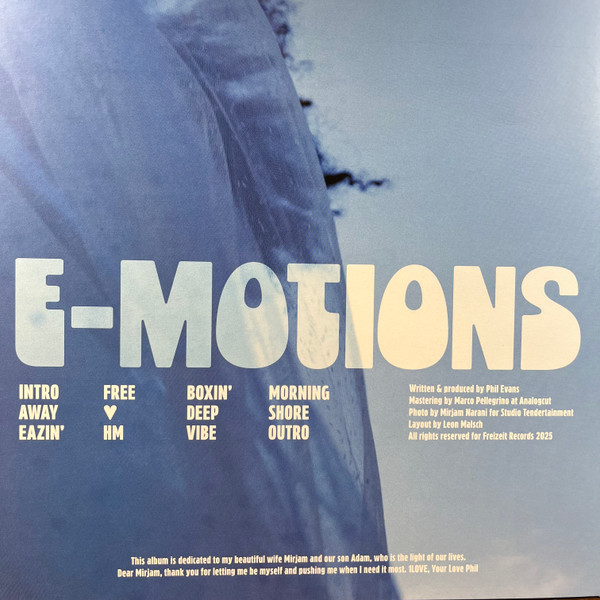 Phil Evans - E-Motions | Freizeit Records (FREIZEITLP01) - 2