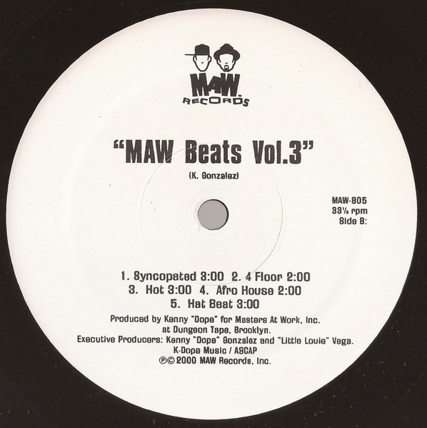 Masters At Work - Beats Vol. 3 | MAW Records (MAW-805) - 2