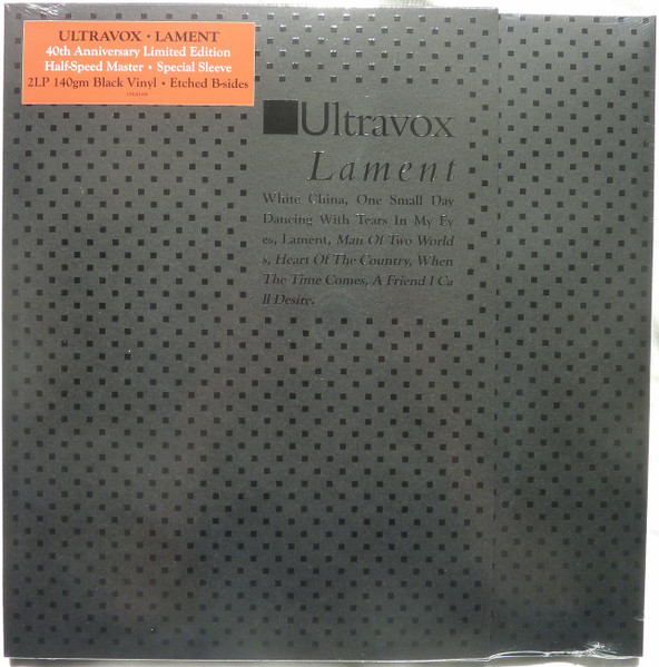 Ultravox - Lament | Chrysalis Catalogue (CDLH1459) - main