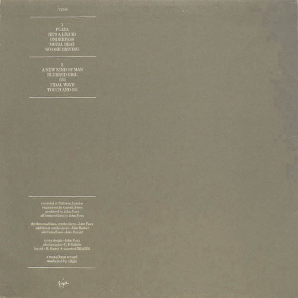 John Foxx - Metamatic | Virgin (V2146) - 3 John Foxx - Metamatic | Virgin (V2146) - 3