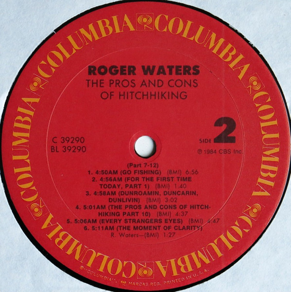 Roger Waters - The Pros And Cons Of Hitch Hiking | Columbia (PC 39290) - 4