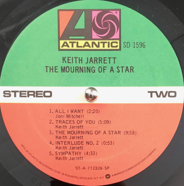Keith Jarrett - The Mourning Of A Star | Atlantic (SD 1596) - 4 Keith Jarrett - The Mourning Of A Star | Atlantic (SD 1596) - 4