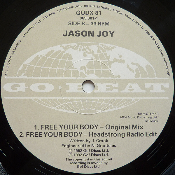 Jason Joy - Free Your Body | Go! Beat (GODX 81) - 4 Jason Joy - Free Your Body | Go! Beat (GODX 81) - 4