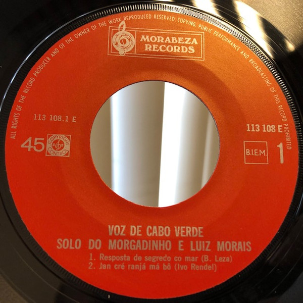 Voz De Cabo Verde - Solo Do Morgadinho E Luiz Morais | Morabeza Records (113 108 E) - 3