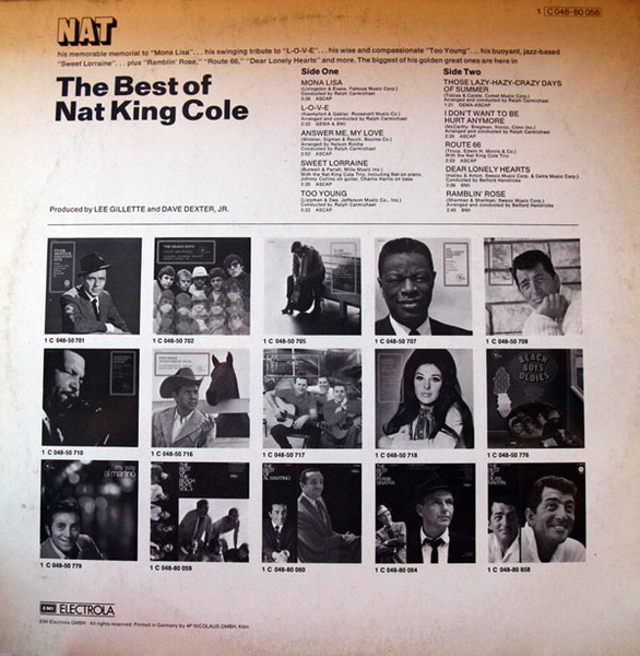 Nat King Cole - The Best Of Nat King Cole | EMI Electrola (1 C 048-80 058) - 2 Nat King Cole - The Best Of Nat King Cole | EMI Electrola (1 C 048-80 058) - 2