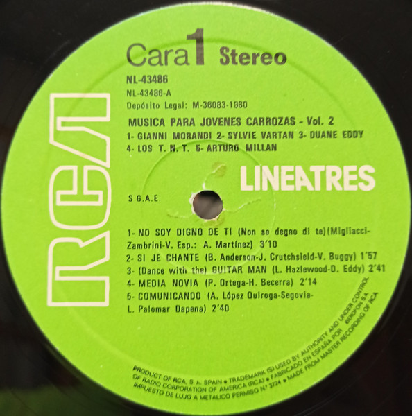 Various - Musica Para Jovenes Carrozas - Vol. 2 | RCA (NL 43486) - 3 Various - Musica Para Jovenes Carrozas - Vol. 2 | RCA (NL 43486) - 3