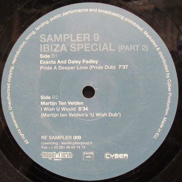 Various - Sampler 9 - Ibiza Special (Part 2) | Royal Flush Records (RF SAMPLER 009) - 2