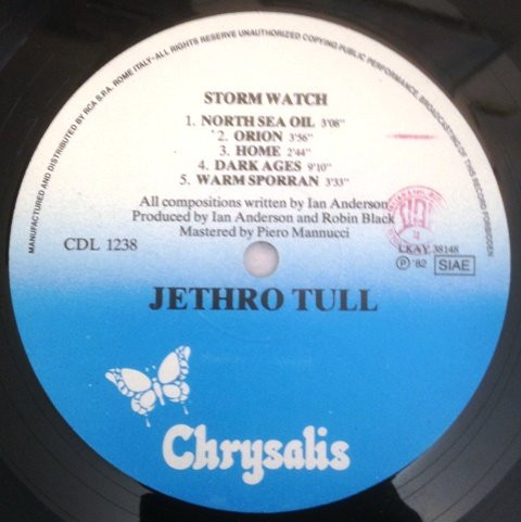 Jethro Tull - Stormwatch | Chrysalis (CDL 1238) - 3