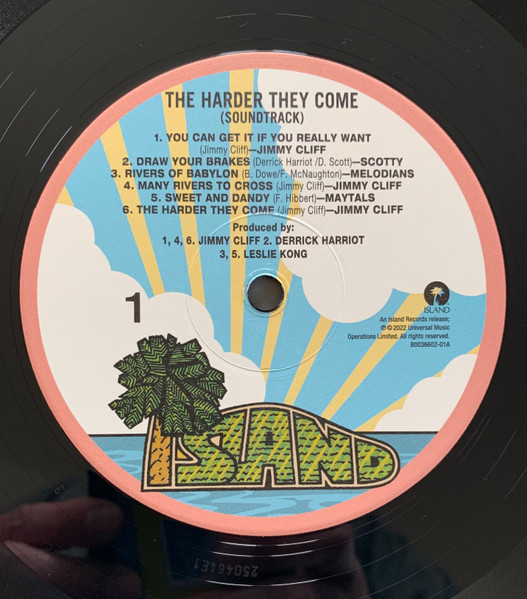 Various , Jimmy Cliff , The Maytals - The Harder They Come | Island Records (B0036602-01) - 4 Various , Jimmy Cliff , The Maytals - The Harder They Come | Island Records (B0036602-01) - 4