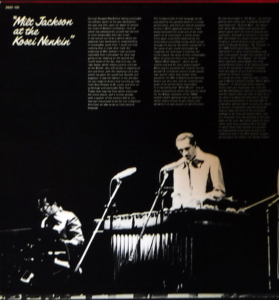 Milt Jackson - Milt Jackson At The Kosei Nenkin | Pablo Live (2620 103) - 2