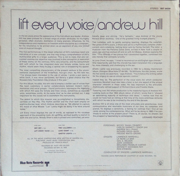 Andrew Hill - Lift Every Voice | Blue Note (BST-84330) - 2 Andrew Hill - Lift Every Voice | Blue Note (BST-84330) - 2