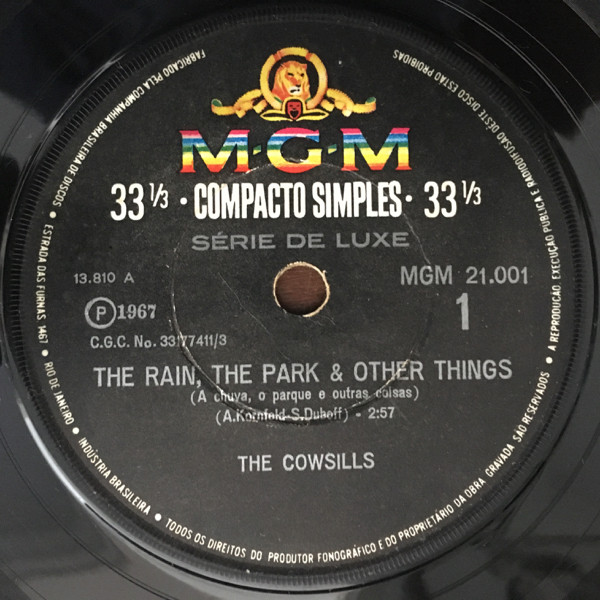 The Cowsills - The Rain, The Park & Other Things | MGM Records (MGM 21.001)