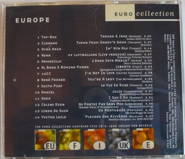 Various - Euro Collection - Europe | Eddy Ouwens Special Products (EOP 95361-2) - 3 Various - Euro Collection - Europe | Eddy Ouwens Special Products (EOP 95361-2) - 3