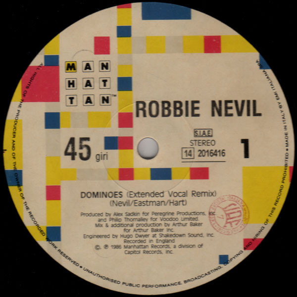 Robbie Nevil - Dominoes | Manhattan Records (14 2016416) - 2