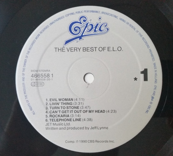 Electric Light Orchestra - The Very Best Of The Electric Light Orchestra | Epic (466558 1) - 3