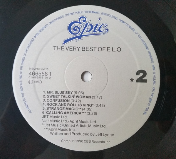 Electric Light Orchestra - The Very Best Of The Electric Light Orchestra | Epic (466558 1) - 4