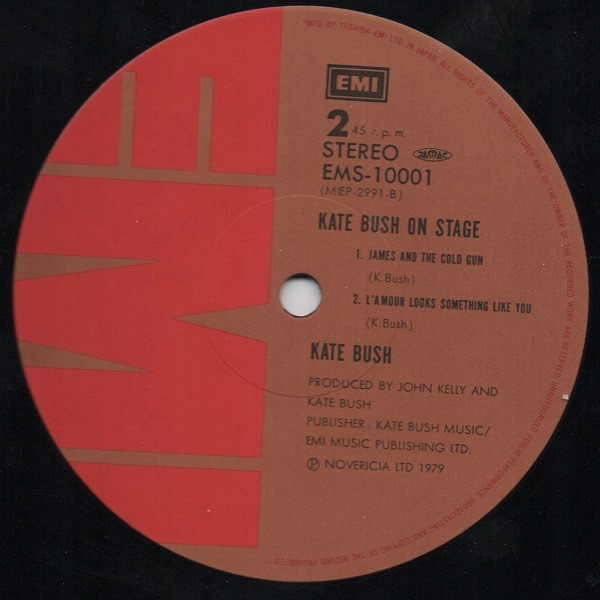 Kate Bush - On Stage | EMI (EMS-10001) - 4 Kate Bush - On Stage | EMI (EMS-10001) - 4