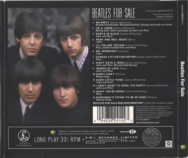 The Beatles - Beatles For Sale CD | Apple Records (0946 3 82414 2 3) - 2 The Beatles - Beatles For Sale CD | Apple Records (0946 3 82414 2 3) - 2