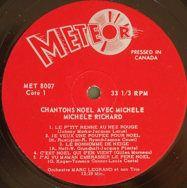Michèle Richard - Chantons Noël Avec Michèle | Meteor (MET-8007) - 3 Michèle Richard - Chantons Noël Avec Michèle | Meteor (MET-8007) - 3