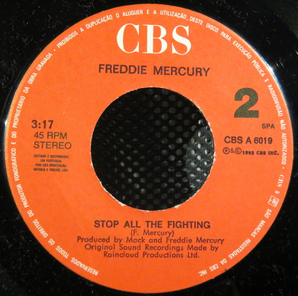 Freddie Mercury - I Was Born To Love You | CBS (A-6019) - 3
