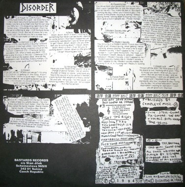 Disorder - Senile Punks | Bastards Records (none) - 3