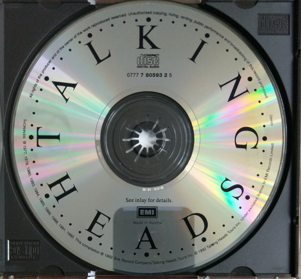 Talking Heads - The Best Of - Once In A Lifetime | EMI (0777 7 80593 2 5) - 3