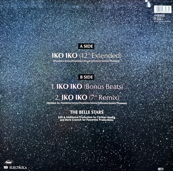 The Belle Stars - Iko Iko | Capitol Records (060-20 3317 6) - 2