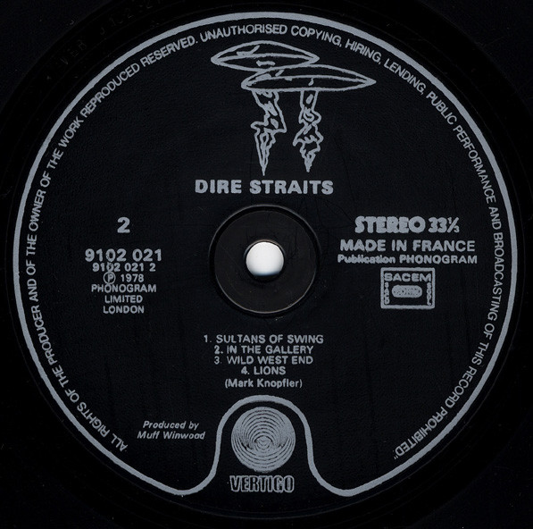 Dire Straits - Dire Straits | Vertigo (9102 021) - 3